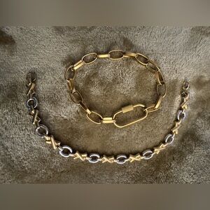 Plunder Gold and Silver Bracelet Duo